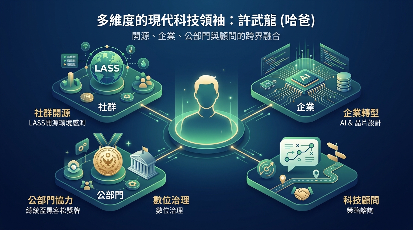許武龍 (哈爸) 的多維度經歷介紹圖