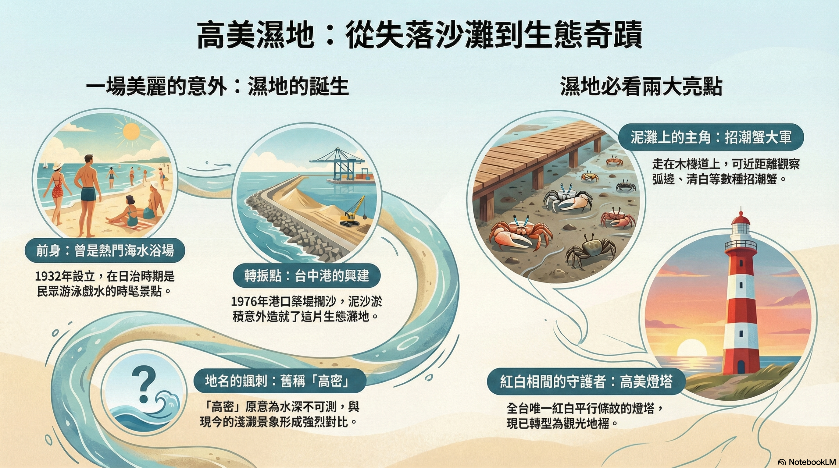 高美濕地生態轉變史