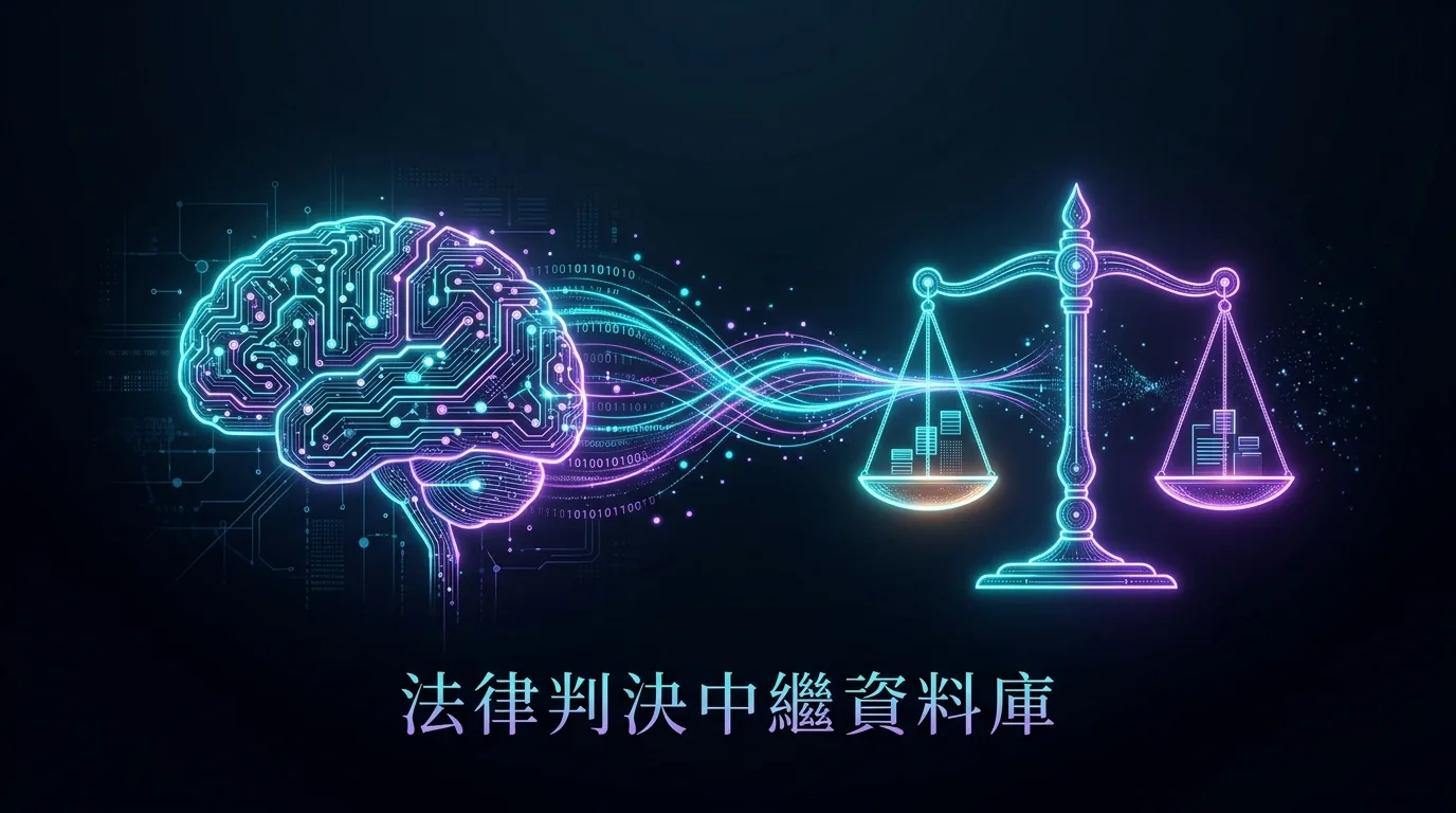 AI 法律判決中繼資料庫概念圖