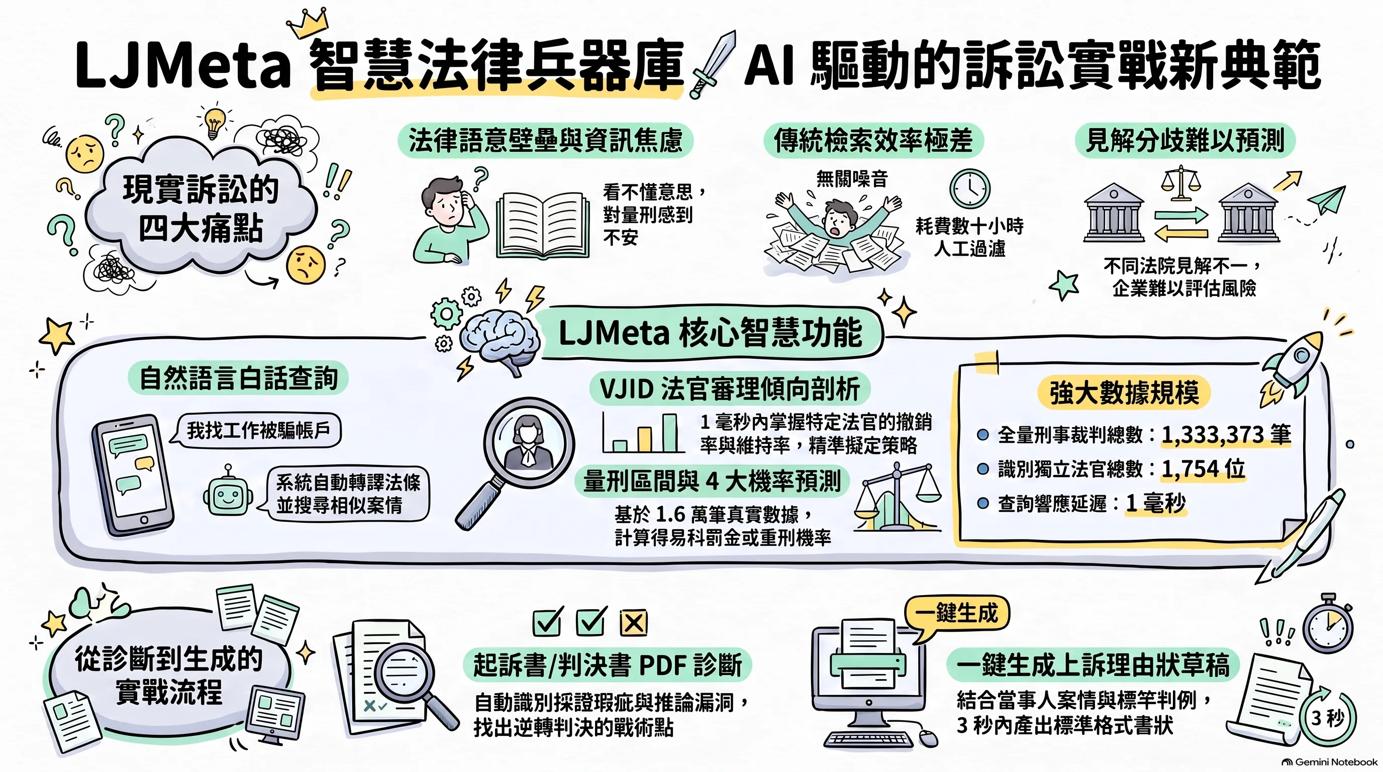 LJMeta v0.6.0 智慧法律 AI 兵器庫重大發布