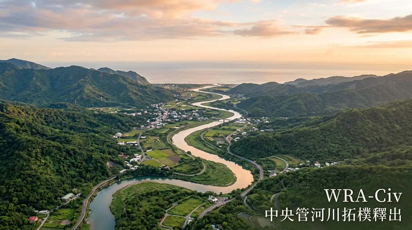 全台灣水文拓樸大一統 - WRA-Civ 民間水系地圖